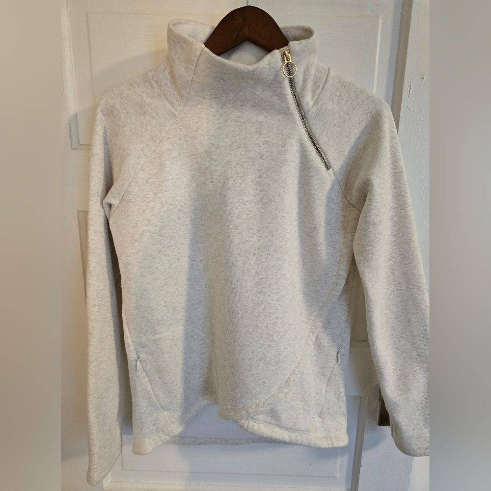 Athleta Cozy Karma Asym Zip Sweatshirt